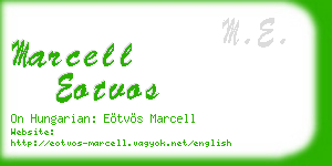 marcell eotvos business card